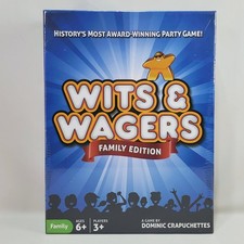 Wits & Wagers Family Edition Board Game Betting Bidding Party
