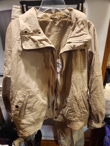 Guy Laroche, Vintage Guy Laroche Squadron Flying Ace Battalion L Tan Hooded Jacket