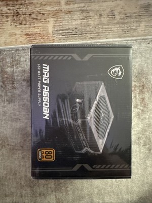 MSI MAG A650BN 650W 80Plus Bronze ATX Gaming Power Supply New Sealed!