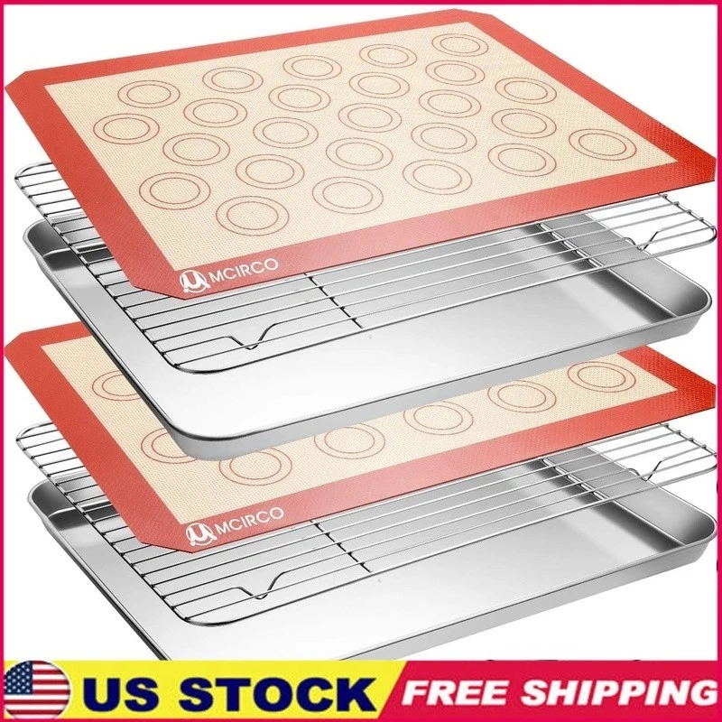 CEKEE Stainless Steel Baking Sheet Set