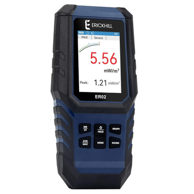ERICKHILL EMF Meter,3-In-1Rechargeable Digital Electromagnetic Field Radiation D
