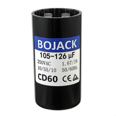 105-126 Uf/Mfd 250 VAC ±20% 50/60 Hz CD60 round Motor Well Pump Start Capacitor