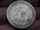 1848 P Seated Liberty Half Dollar- Philadelphia, VG/Fine Details