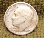 1949-S Rooseve Dime 90% Silver 10 cent BETTER DATE actual coin shown FREE SHIP