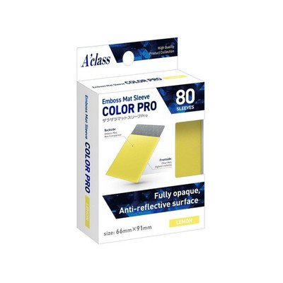 Acras Rough Matte Sleeve Pro Lemon, Größe 66 x 91 mm