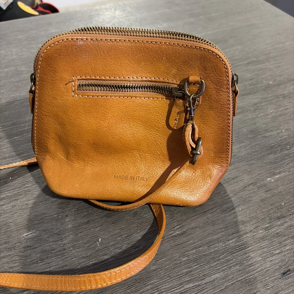 Pratesi Firenze маленький коричневый кожаный наплечная сумка изящный!!! - Изображение 2 из 4