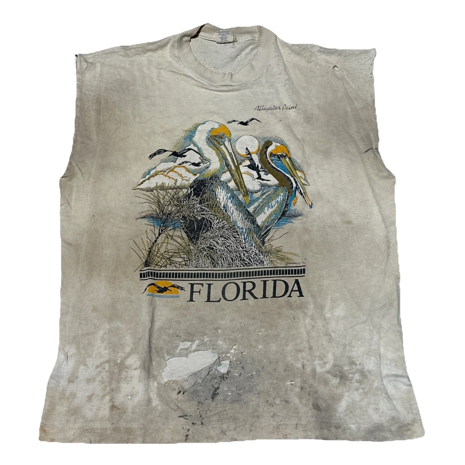 What A Break! Breakaway Shirt Florida Men’s SZ XL True Vintage Distressed Tank
