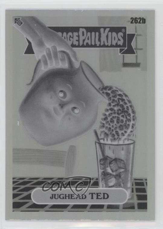 2024 Topps Garbage Pail Kids Chrome Negative Refractor #262b Jughead Ted front
