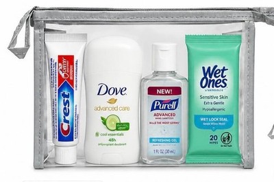 Women s Travel Essentials Kit - TSA Approved Hygiene Set