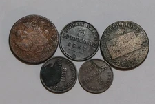 🧭 🇩🇪 GERMAN STATES - 5 OLD COINS LOT B86 #25 YI37