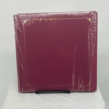 Creative Memories 12 x 12 Scrapbook Album Dusty Rose Mauve Gold Trim w/Pages NEW