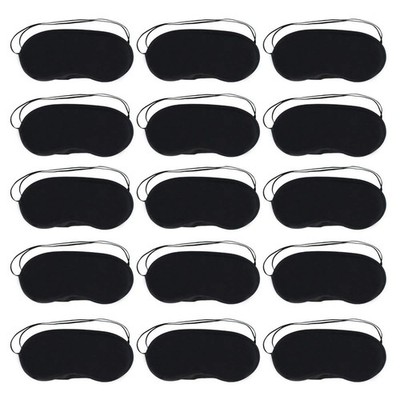 30 pcs Black Eye Mask Cover, Sleep Mask with Nose Pad and Elastic Straps Comf...