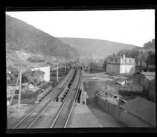 Early 1900's Steam Engine Bridge Original Photo Negative, Rail, Train, Railroad