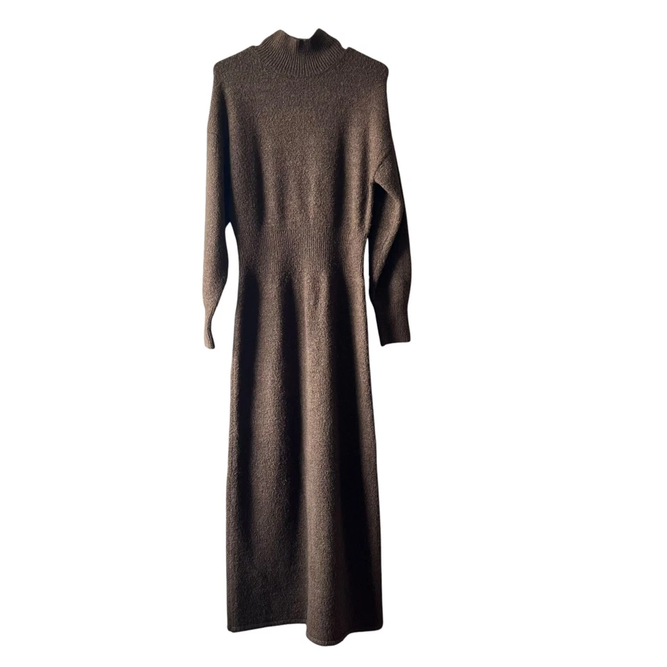 SENSE OF PLACE por URBAN RESEARCH Suéter Maxi Vestido Marrom Tamanho Livre Lã Alpaca - Imagem 2 de 4