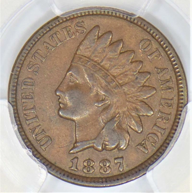 1887 Indian Cent PCGS VF-35; Doubled Die Obverse FS-101, S-1; Nice, Scarce! - Image 3 of 4