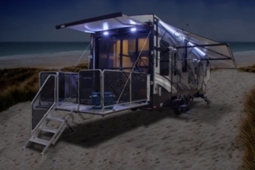 Premium RV LED Awning Light Set RGB 16ft 5050 Waterproof Pick your controller - Picture 8 of 47