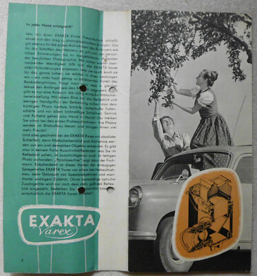 Exakta Varex in jeder Hand erfolgreich, Prospekt / Broschüre 23 Seiten. Ihagee