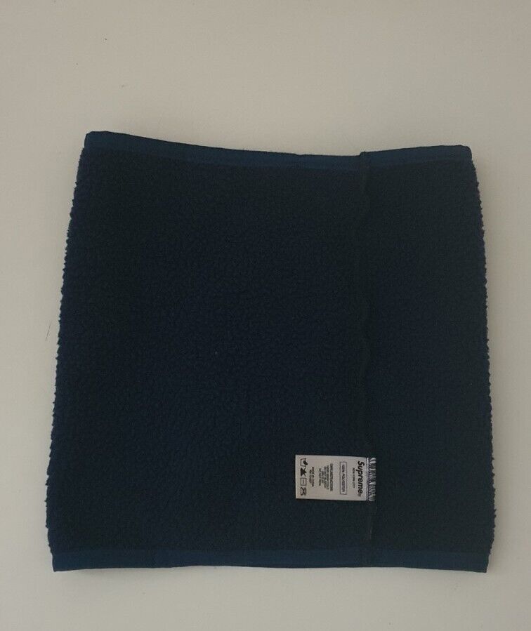 FW15 Supreme fleece neck gaiter navy neck warmer blue Rare FW15 Supreme fleece neck gaiter navy neck warmer blue Rare