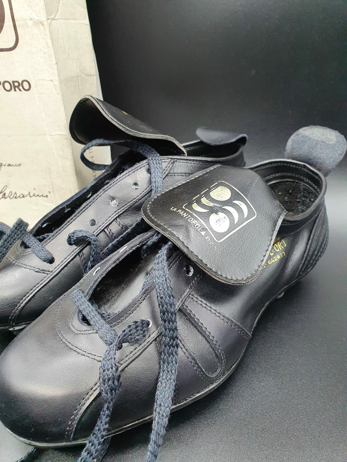 PANTOFOLA D’ORO SCARPE pantofola d'oro 38.5 CALCIO SCARPINI BOOTS SHOES VINTAGE FOOTBALL maglia