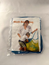 Mesh Beach Bag Blue - Bag For Beach Pool