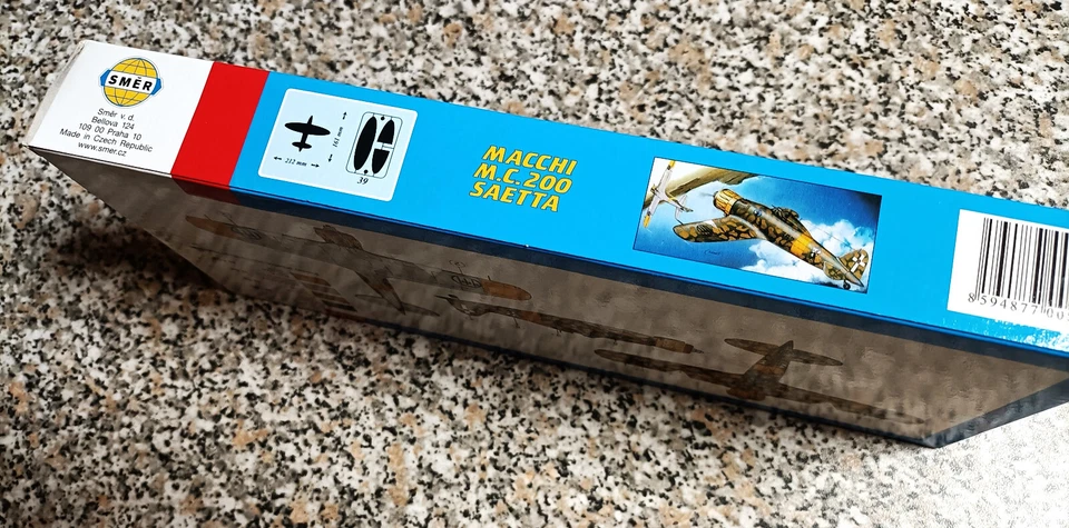 MACCHI MC 200 Saetta ,   kit plastica SMER 1/48 Regia Aereonautica - Immagine 3 di 3