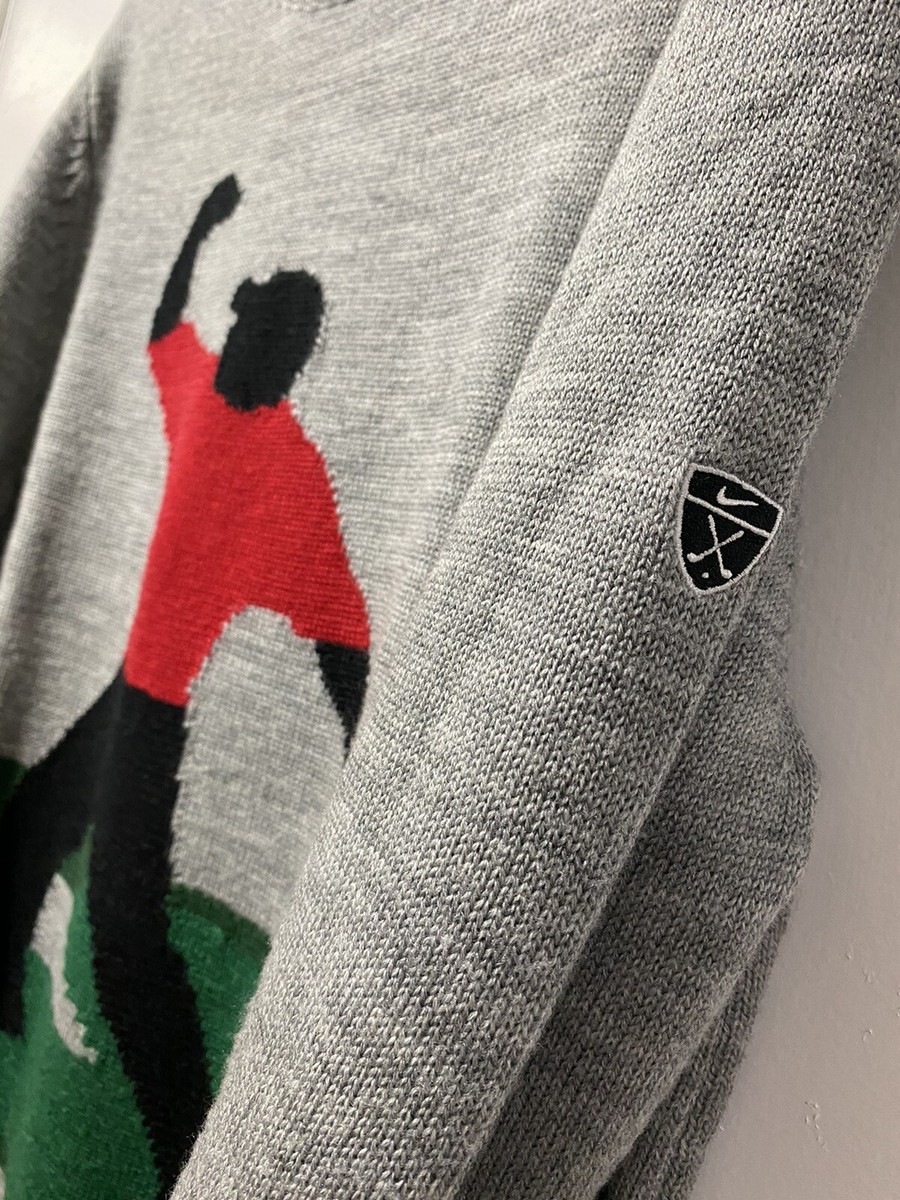 tiger woods fist pump sweater