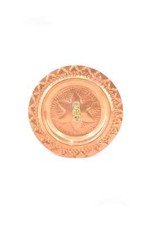 Piatto Etnico In Rame 24.5 Cm