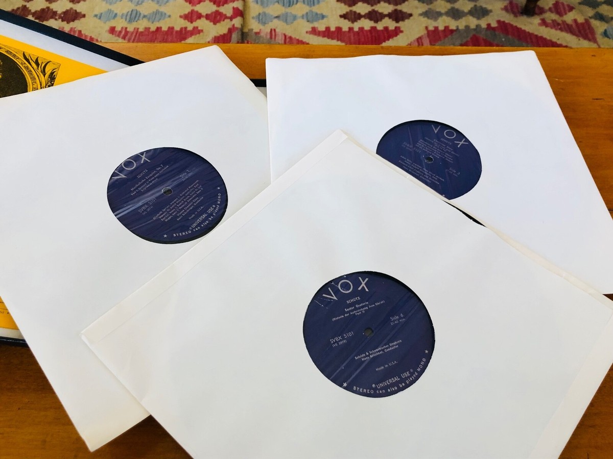 Heinrich Schutz 300TH ANNIVERSARY EDITION 3 LPs EX+/EX Vox Boxed