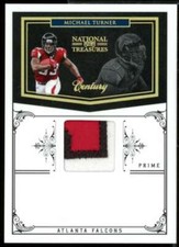 Michael Turner Card 2010 National Treasures Century Material Prime Jersey #7 