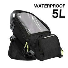 Magnetic Motorcycle Tank Bag Waterproof Motorbike Phone Holder Fuel Saddle Bags