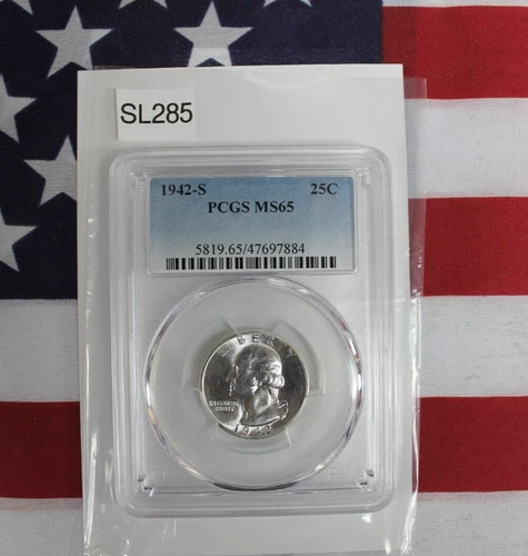 1942-S Washington Quarter - PCGS MS65 (SL285)