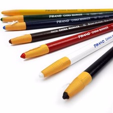 Dixon Peel-Off China Marker Chinagraph Pencils - Non Toxic - Set of 3 by Colour