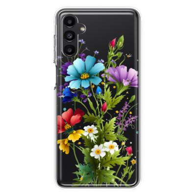 For Samsung Galaxy A13 Shockproof Spring Flowers Floral Case