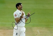 James Anderson Signed 12X8 Photo England Cricket Legend AFTAL COA (2651)