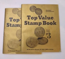 Vintage Top TV Value Stamp Books W/Stamps 1960 Wisconsin 