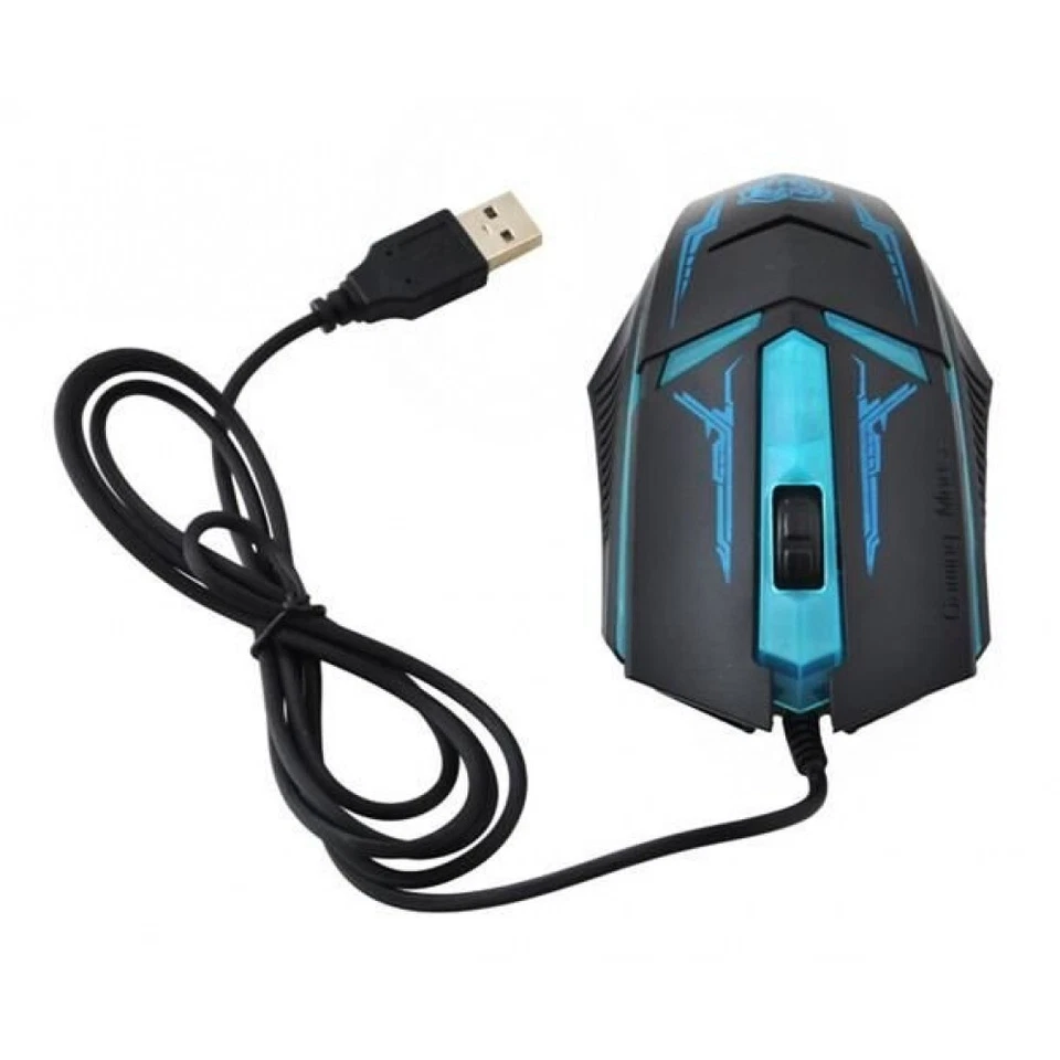 Souris Gamer Filaire 130cm Optique 3 Boutons Gaming Jeu 1200 DPI Mouse PC