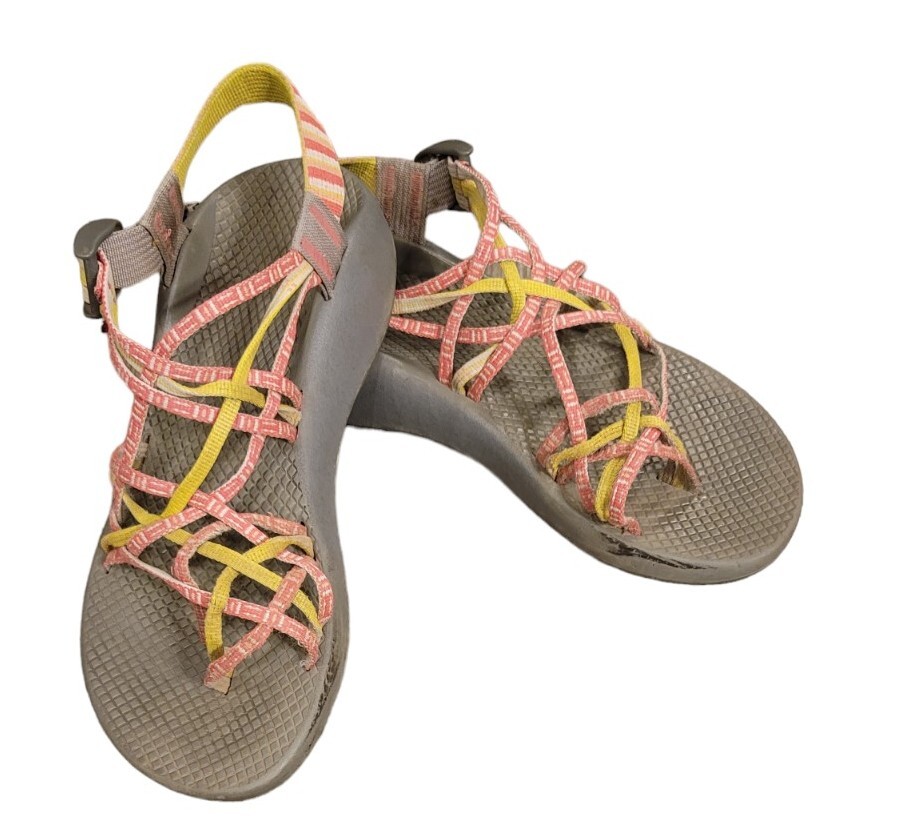 Chaco Women size W9 Chaco Sandals Pink Yellow | eBay