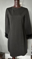 NWT J Crew Gray Long Sleeve Dress/Casual Accented Lace End Of Sleeves Sz:S