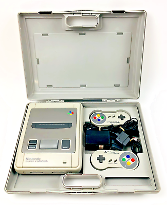Nintendo Super Family Computer Console SFC SNES W/Carrying Nintendo Super Family Computer Console SFC SNES W/Carrying