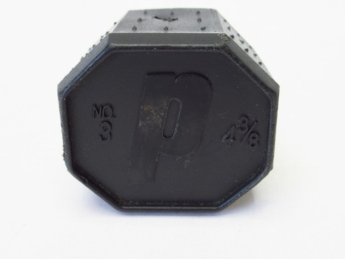 PRINCE BLACK STYLE TENNIS RACQUET BUTTCAP. SIZE #3 (4 3/8) + STAPLES