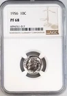 1956 Proof Roosevelt Dime certified PF 68 by NGC!