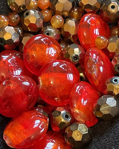 11 RED MURANO GLASS BEADS & others for Bracelet/Necklace Making Charm Craft Art - 第 2/6 張圖片