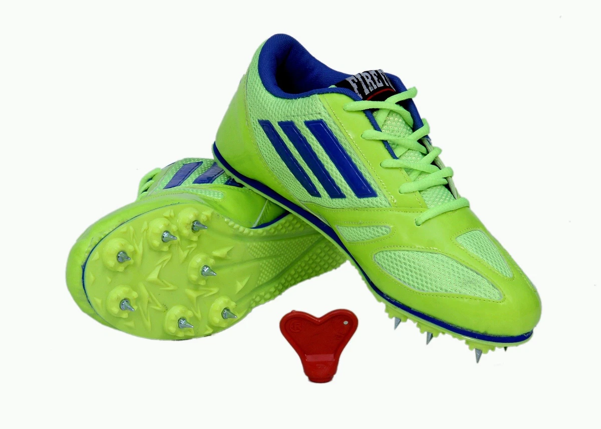 Athletic Running Shoes Bolt Track and Field Green Extra Nails