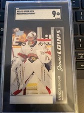 2021-22 Upper Deck Jeunes Loups French Spencer Knight Young Guns SGC 9
