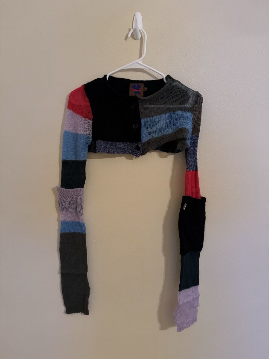 Heaven By Marc Jacobs Cropped Cardigan Sweater Multicolor XS Heaven By Marc Jacobs Cropped Cardigan Sweater Multicolor XS