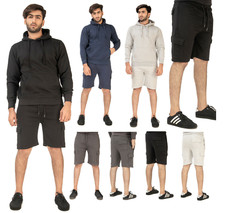 Gym Shorts Mens Cargo Short Elasticated Waist Fleece Combat Pants Bottom Jogging