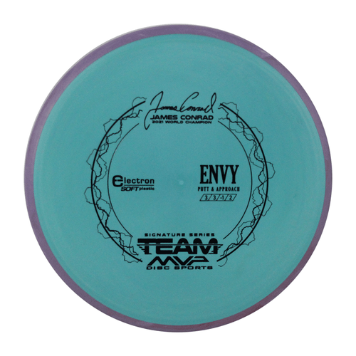 Axiom Disc Golf James Conrad Signature Electron Envy Soft Putter 3/3/0/2 Choose - Picture 3 of 140