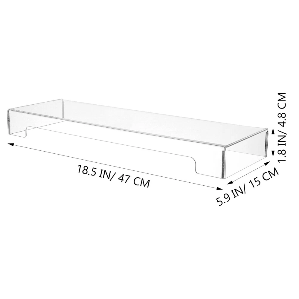 Screen Keyboard Dust Cover with Monitor Stand for Office Turntable Use