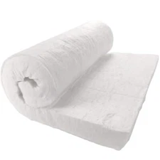 Ceramic Fiber Insulation 2" Thick x 15" x 24" 2400F Fireproof Insulation Blan...