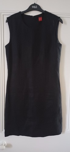  Black Linen Dress Size 10 - Picture 2 of 5